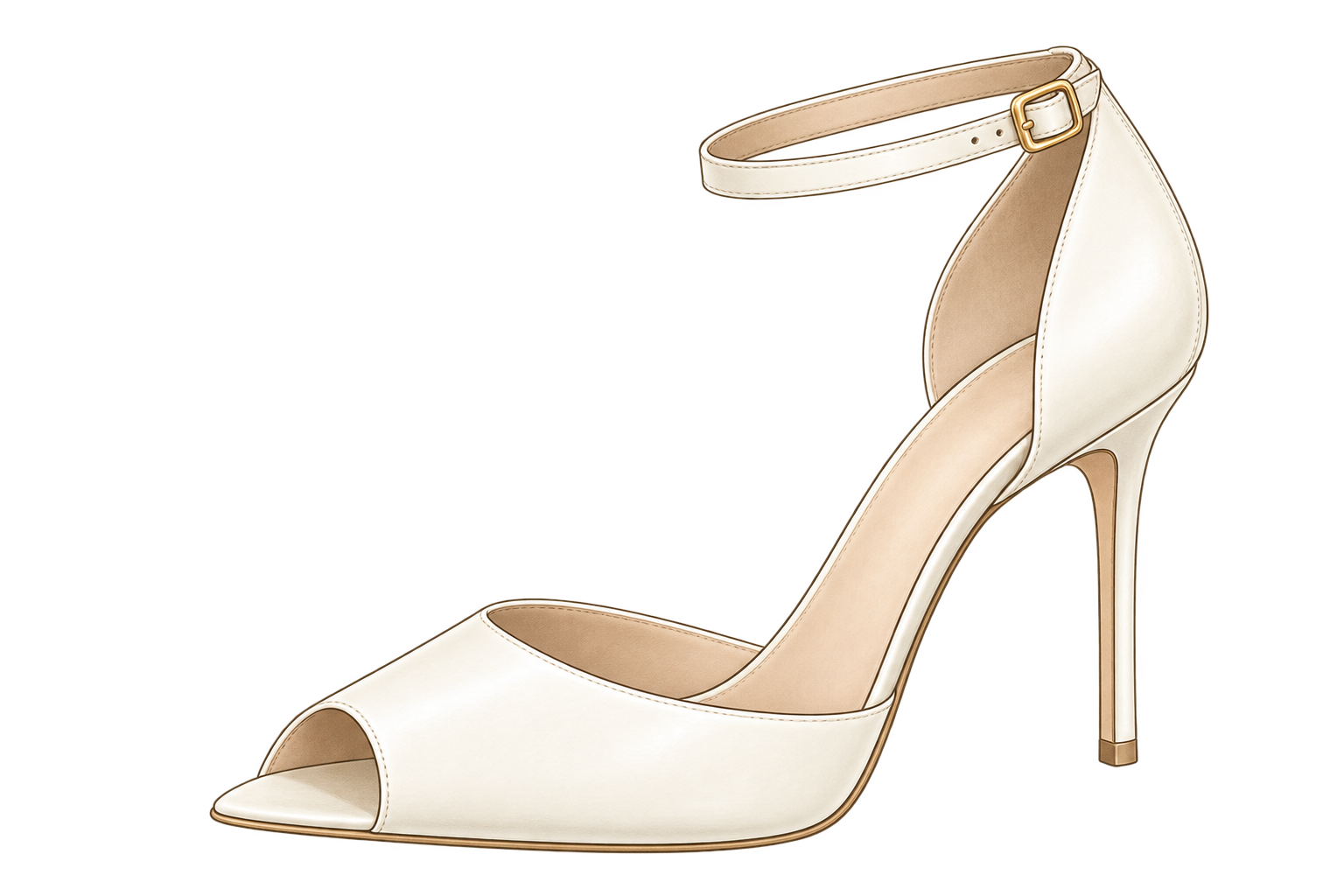 Open toe · pola terpisah
