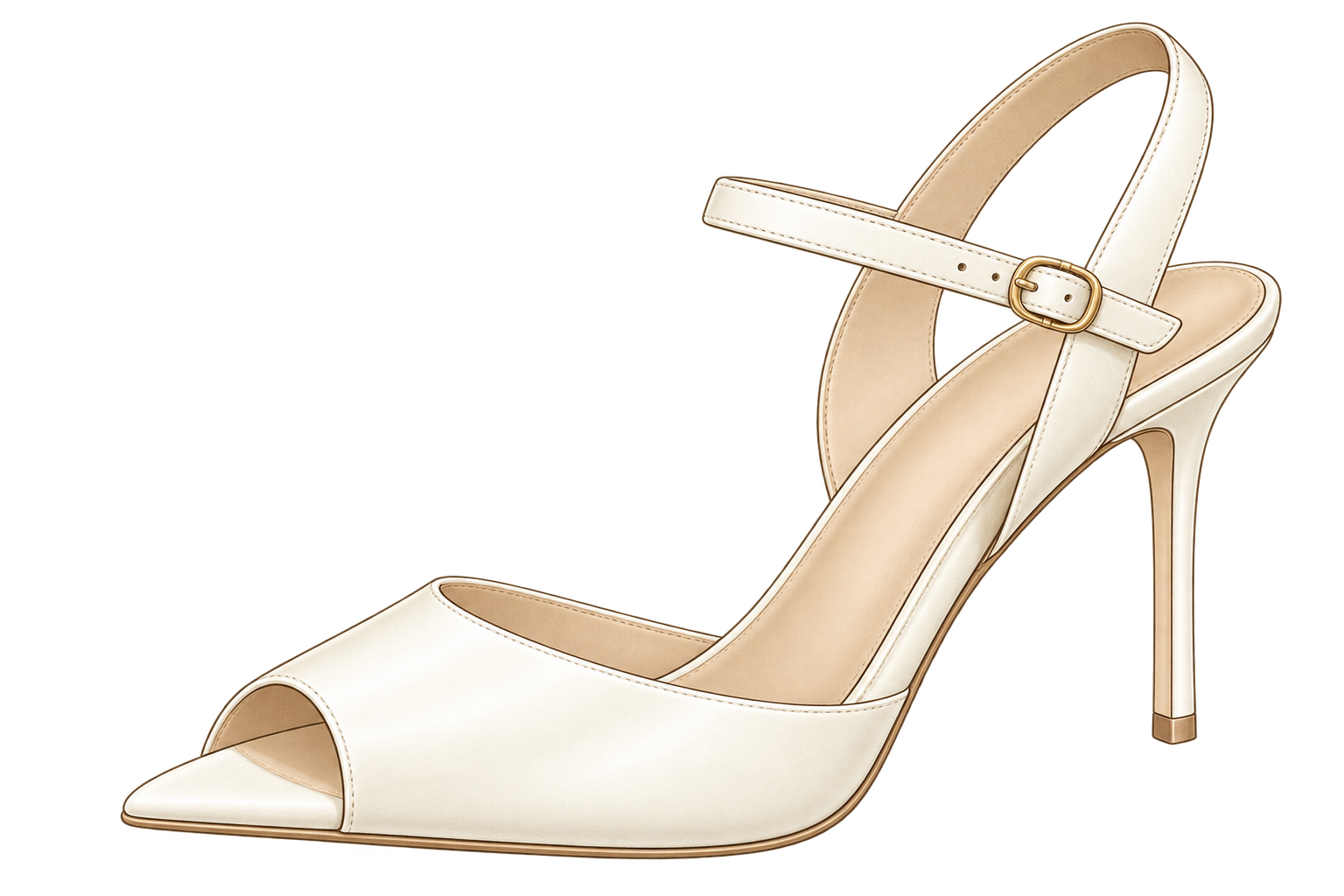 Open toe · slingback terbuka